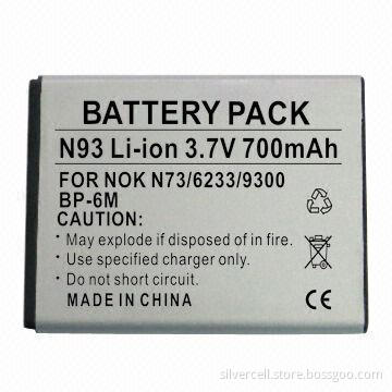 Battery Packs for Nokia BP-6M, with 700mAh Capacity